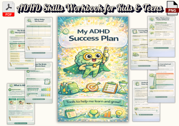 ADHD Skills Workbook for Kids Teens