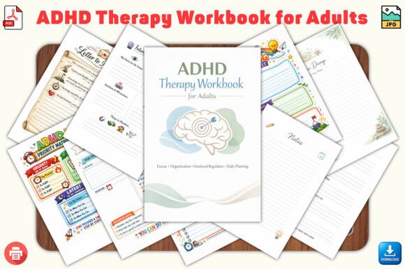 ADHD Therapy Workbook for Adults
