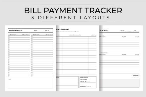 Bill Payment Tracker KDP Interior: A Practical Tool for Financial Workflow Management