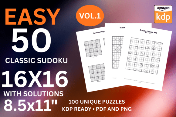 Easy 16x16 Sudoku Vol 1 KDP Interior: Your Blueprint for Dominating the Adult Puzzle Niche