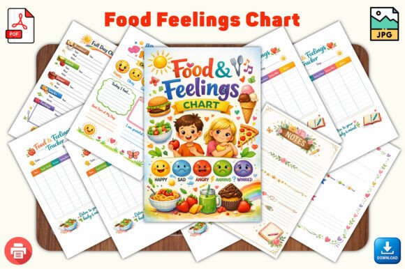 Food Feelings Chart: Track Meals and Emotions