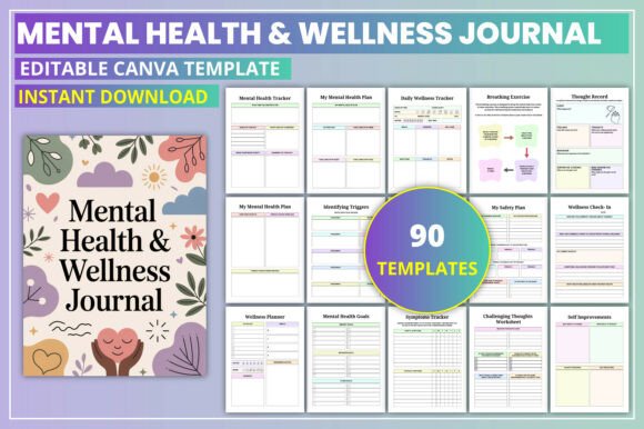 Mental Health Wellness Journal for Everyday Resilience