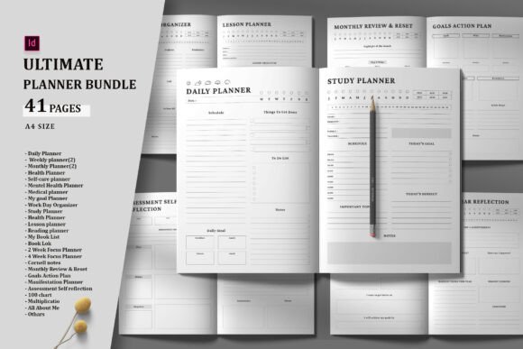 Planner Bundle Pack: A Practical Tool for Organizing Your Tasks, Plans, and Goals