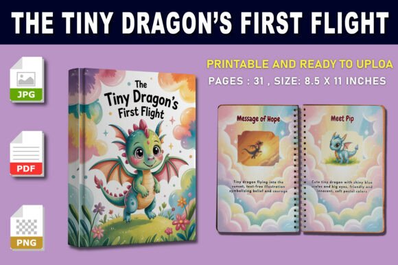 The Tiny Dragon’s First Flight Story: A Gentle Tale of Courage and Self-Belief