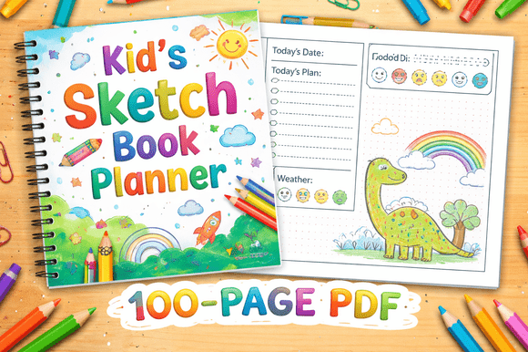 Why a Kids Sketch Book Planner 100 Pages PDF Is the Perfect Tool for Creative Growth